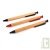 Stylo bille r�tractable en bois de h�tre, encre gel