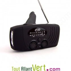 Mini-Radio Freeplay AM FM Companion � manivelle et � �nergie solaire