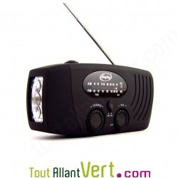 Mini-Radio Freeplay AM FM Companion � manivelle et � �nergie solaire