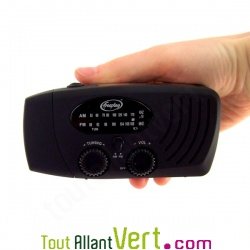 Mini-Radio Freeplay AM FM Companion � manivelle et � �nergie solaire