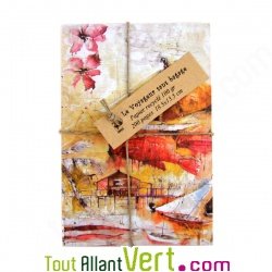 Carnet de voyage recycl� 175p