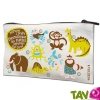 Trousse � crayons en coton biologique "Dinosaure", 21 x 12 cm