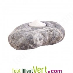 Support en pierre naturelle pour bougie veilleuse