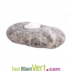Support en pierre naturelle pour bougie veilleuse