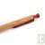 Stylo bille r�tractable en bois de h�tre, encre gel rouge
