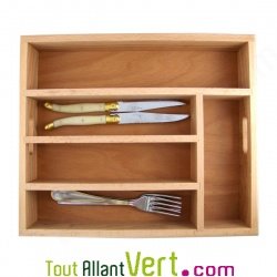 Range couverts tiroir en bois FSC