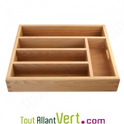 Range couverts tiroir en bois FSC
