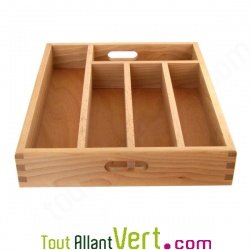 Range couverts tiroir en bois FSC