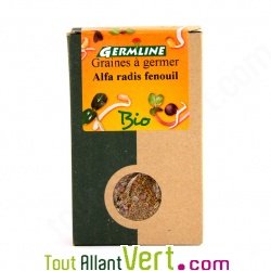 Graines � germer Mix Alfa, Radis, Fenouil Bio, 150g Germline