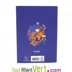 Agenda scolaire recycl� bleu 2011-2012 Forever 1 jour par page 12x17cm