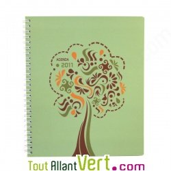 Agenda semainier recyclé 2011 Végétal Agenda semainier recyclé 2011 Végétal