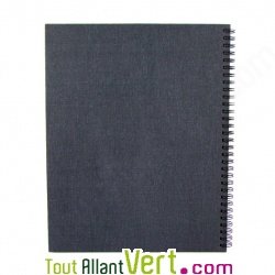Agenda semainier recycl� 2012 21x27cm bleu fonc� Natur\'l