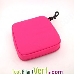 Boite � sandwich isotherme rose carr� 15x15cm