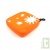 Boite � sandwich isotherme orange carr� 15x15cm