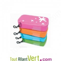 Boite � sandwich baguette orange isotherme rectangulaire 21x11cm