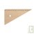 Equerre en bois naturel PEFC 16 cm, 60�