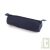 Trousse ronde bleu en chanvre biologique, 21x7 cm