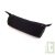 Trousse ronde noir en chanvre biologique, 21x7 cm