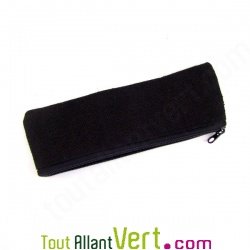 Trousse plate en chanvre biologique, 21x6,5 cm