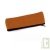 Trousse plate orange en chanvre biologique, 21x6,5 cm