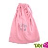 Sac rose en coton bio, 22X28cm