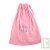 Sac rose en coton bio, 22X28cm