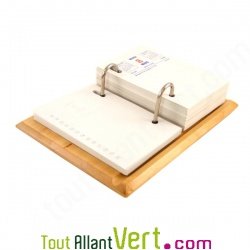 Bloc agenda, date � droite, recycl� 2012