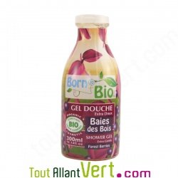 Gel douche Baies des bois bio, Born to bio, 300ml