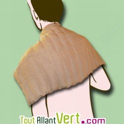 Bouillotte rouleau en graines de lin des Flandres, 42x75cm