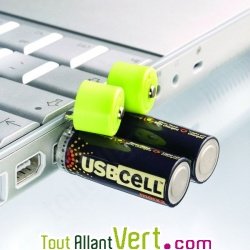 Piles AA rechargeable par USB, USBCell