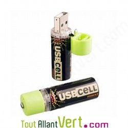 Piles AA rechargeable par USB, USBCell
