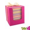 Bloc cube papier recycl� 250 feuilles multi-couleur, 11 cm