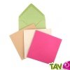 Enveloppes recycl�es 12.5x12.5 cm Couleur de Provence, 100g, lot de 50