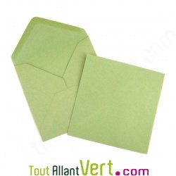 Enveloppes recycl�es 12.5x12.5 cm Couleur de Provence, 100g, lot de 50