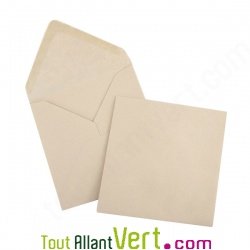 Enveloppes recycl�es 12.5x12.5 cm Couleur de Provence, 100g, lot de 50