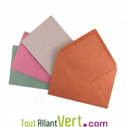 Enveloppes recycl�es 9x14 cm Kraft, lot de 50