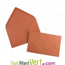 Enveloppes recycl�es 9x14 cm Kraft, lot de 50