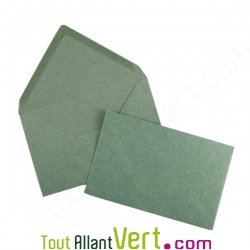 Enveloppes recycl�es 9x14 cm Kraft, lot de 50