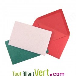Enveloppes recycl�es 9x14 cm rustiques, lot de 50