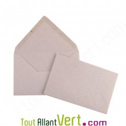 Enveloppes recycl�es 9x14 cm rustiques, lot de 50