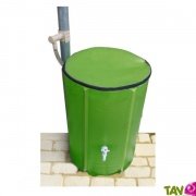 R�cup�rateur d'eau pliable 510l, kit complet Bac et collecteur vert