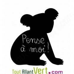 Sticker ardoise animaux, mati�re v�g�tale et colle sans solvant