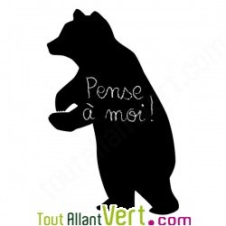 Sticker ardoise animaux, mati�re v�g�tale et colle sans solvant