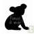 Sticker ardoise koala, mati�re v�g�tale et colle sans solvant