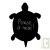 Sticker ardoise tortue, mati�re v�g�tale et colle sans solvant