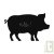 Sticker ardoise cochon, mati�re v�g�tale et colle sans solvant