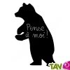 Sticker ardoise animaux, mati�re v�g�tale et colle sans solvant