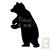 Sticker ardoise ours, mati�re v�g�tale et colle sans solvant