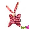 Doudou ray� rouge en coton bio, Keptin