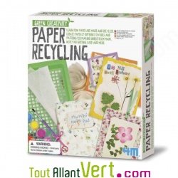 Papier recycl�, apprendre � faire son papier recycl�, Green Science 4M